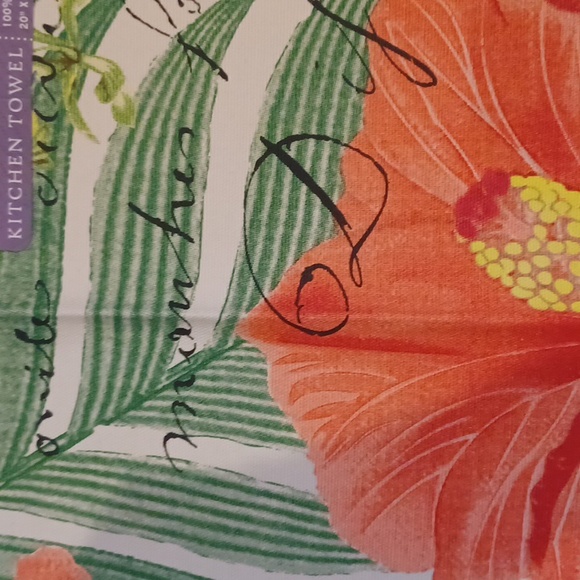 NWT Michel Design Works Vanilla Palm Kitchen Towel - Picture 2 of 9